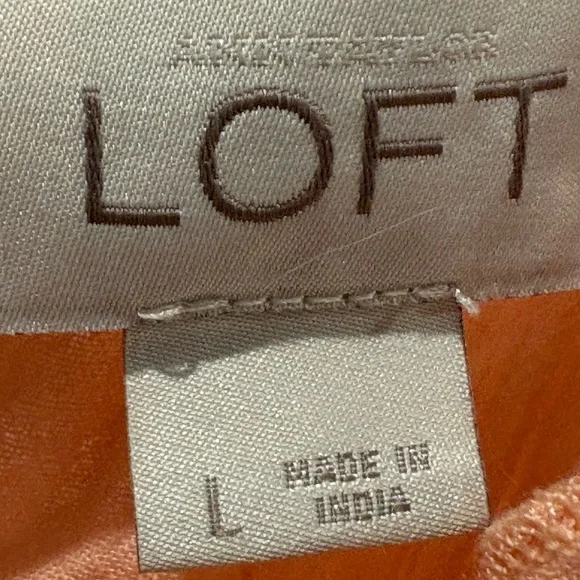 LOFT Peach Sleeveless Blouse - Picture 3 of 4